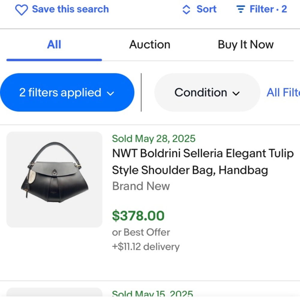 Boldrini Chic Black Leather Shoulder Bag - Picture 13 of 15